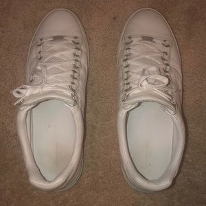 balenciaga arena white leather low top